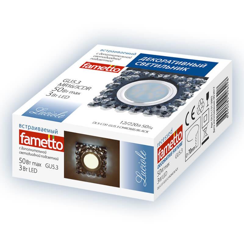 Встраиваемый светильник Fametto Luciole DLS-L130 GU5.3 Chrome/Clear