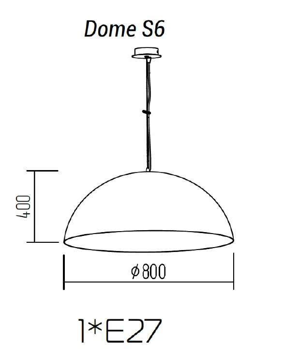 Подвесной светильник TopDecor Dome S6 11