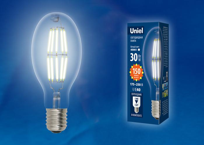 Лампа светодиодная филаментная (UL-00002988) Uniel E27 5W зеленый LED-G45-5W/GREEN/E27 GLA02GR