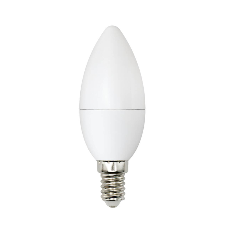 Лампа светодиодная (UL-00001570) Uniel E14 6W 4000K матовая LED-C37-6W/WW+NW/E14/FR PLB01WH