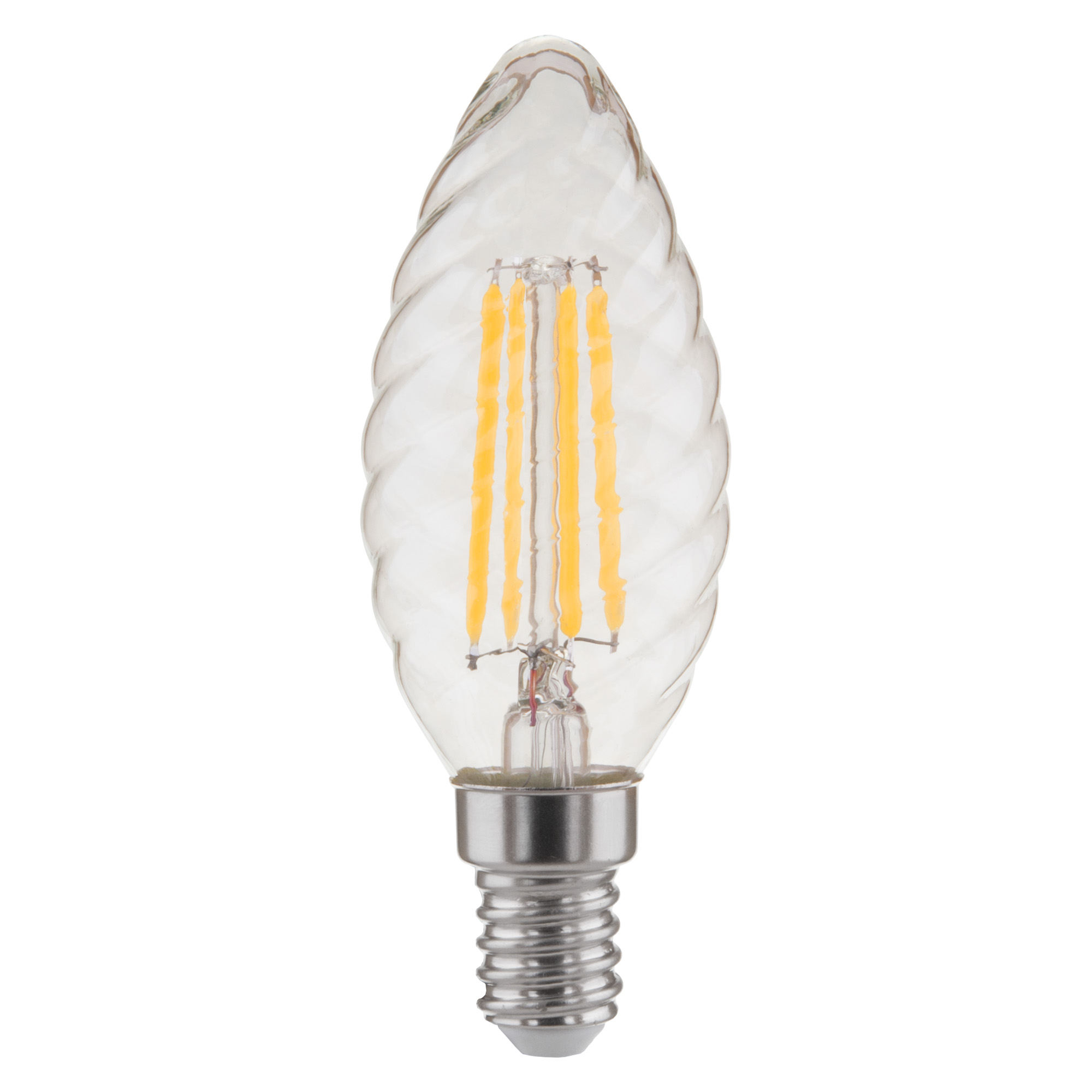 Филаментная светодиодная лампа Elektrostandard свеча витая прозрачная E14 7W 3300K 4690389051180