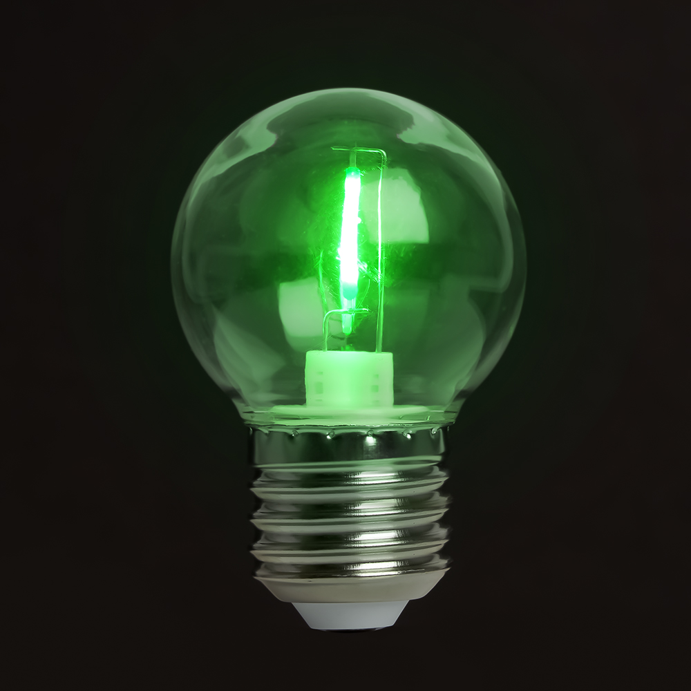 Лампа светодиодная Feron LB-383 E27 2W зеленый 48935