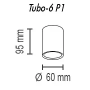 Накладной светильник TopDecor Tubo6 P1 25