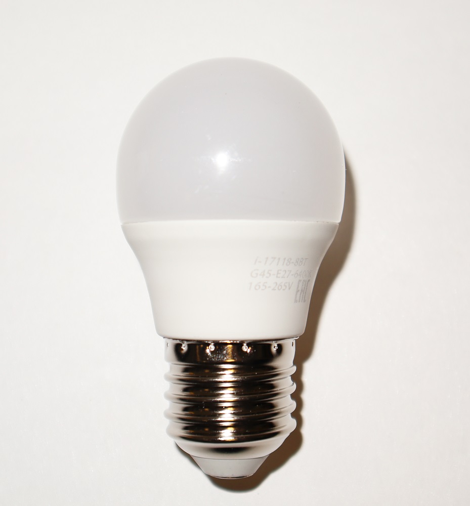 Лампа светодиодная i-Watt E27 8W 6400К груша матовая i-17118