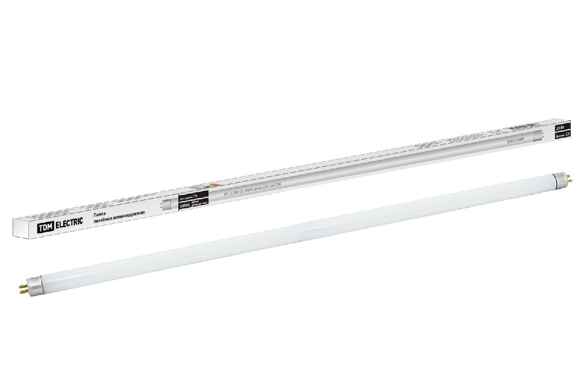 Лампа люминесцентная TDM Electric G5 20W 4000K белая SQ0355-0009
