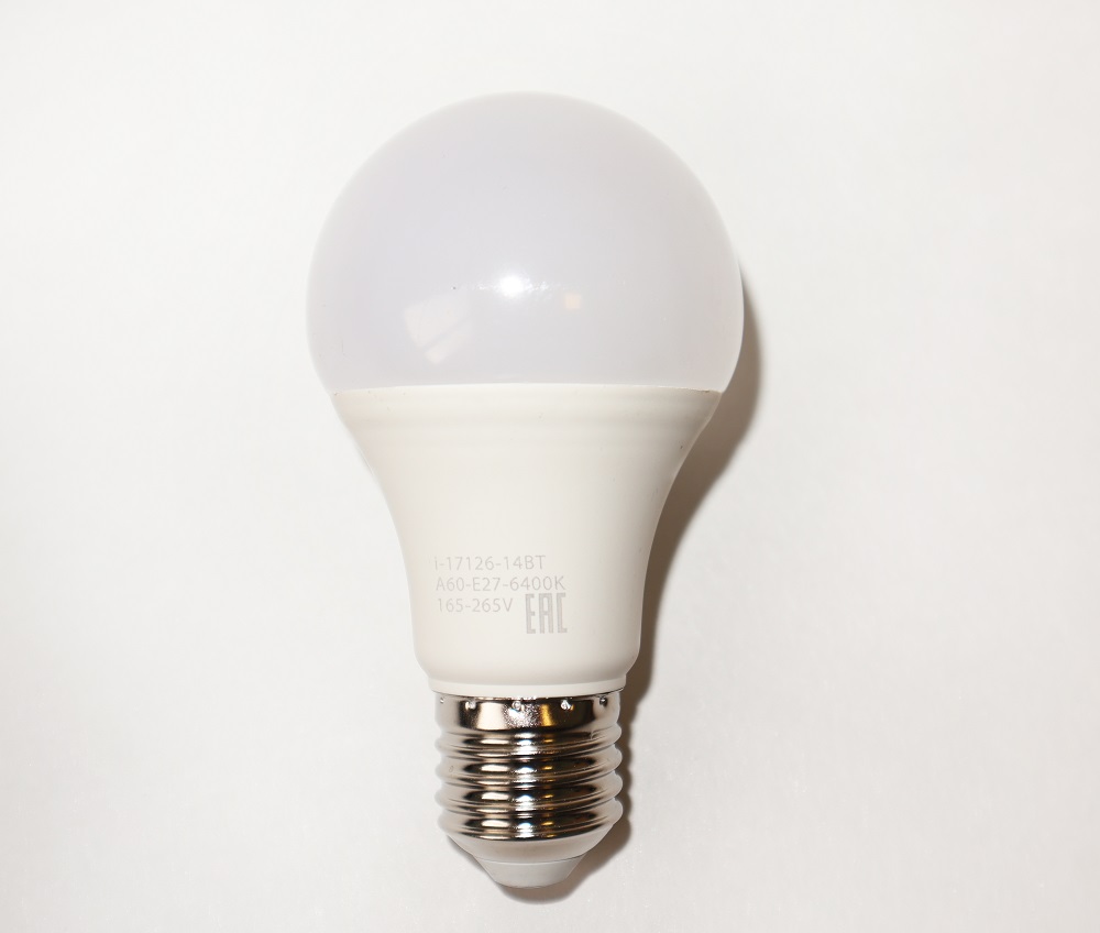 Лампа светодиодная i-Watt E27 14W 6400К груша матовая i-17126