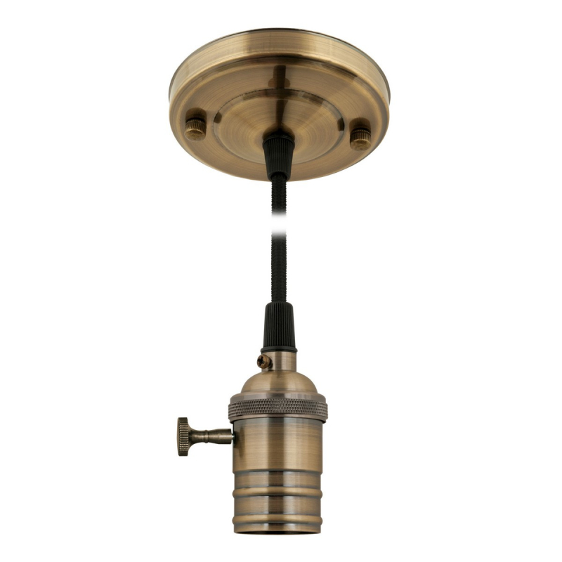 Подвесной светильник (UL-00000528) Uniel DLC-V-S21K/E27 TS/1,5M/BL Bronze