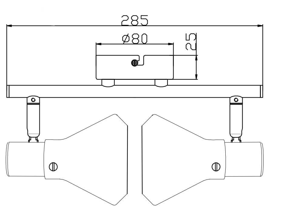 Лицевая панель Gira System 55 заглушка коммутационной розетки 004800