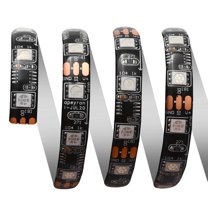 Комплект цифровой светодиодной ленты Apeyron 12В 5050 14,4Вт/м RGB 5м IP65 87ЦЛ