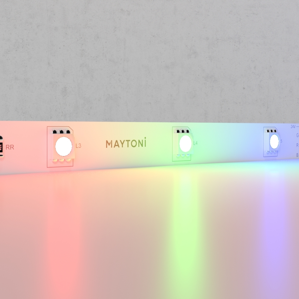 Светодиодная лента Maytoni Technical 24В 5050 7,2Вт/м RGB IP20 10166