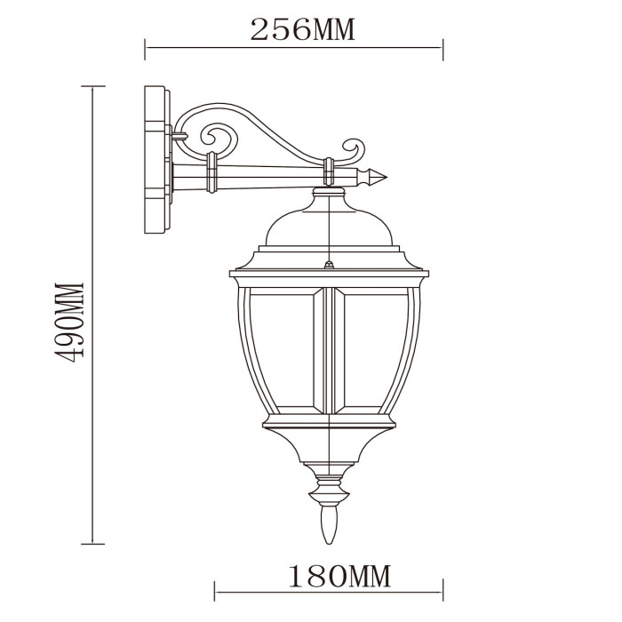 Уличный настенный светильник MW-Light Фабур 804020201