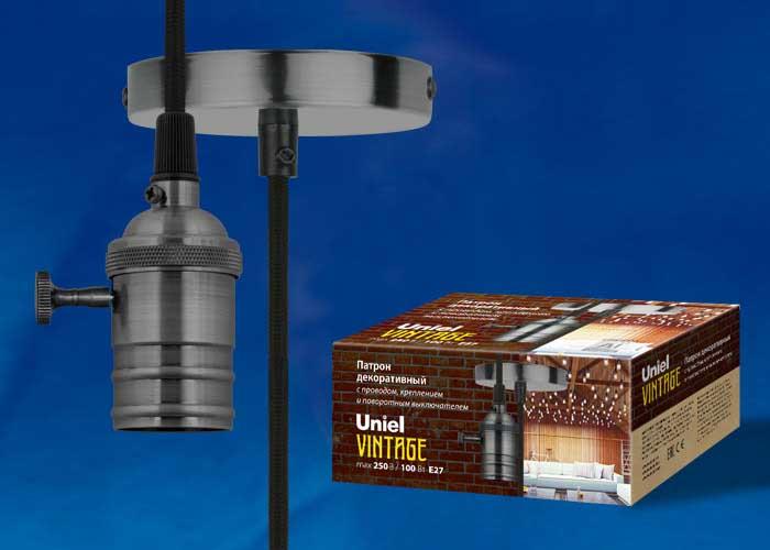 Подвесной светильник (UL-00004500) Uniel DLC-V-S24K/E27 TS/1M/BL Bronze