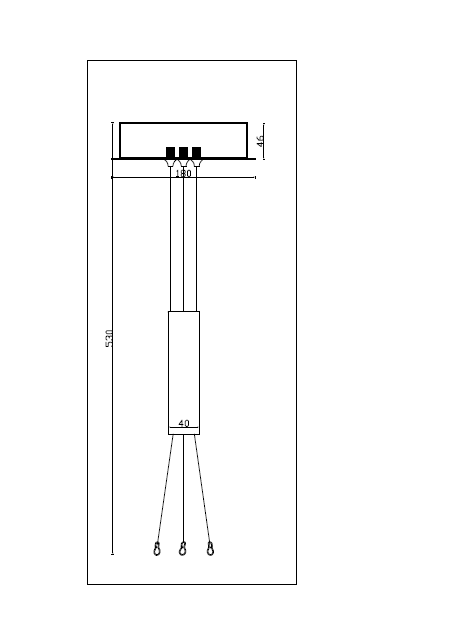 Крепление для подвесных светильников Maytoni Zon C032C-03-MG