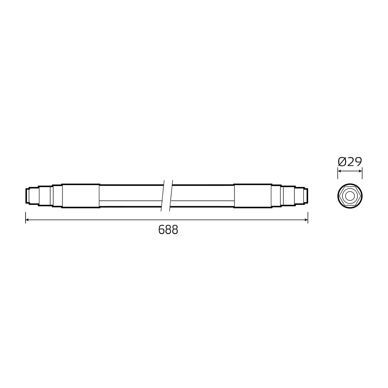 Линейный потолочный светильник Gauss Compact 843424312