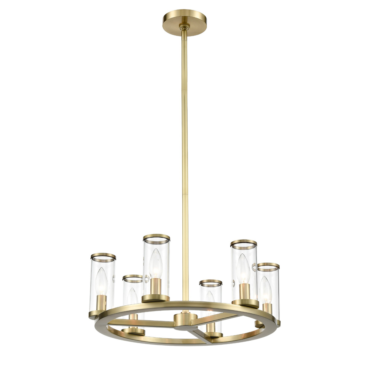 Люстра на штанге Delight Collection MD2061-6A br.brass