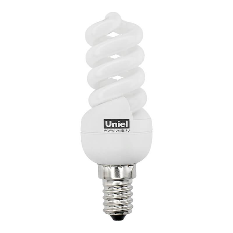 Лампа энергосберегающая (0436) Uniel E14 9W 2700K матовая ESL-S21-09/2700/E14
