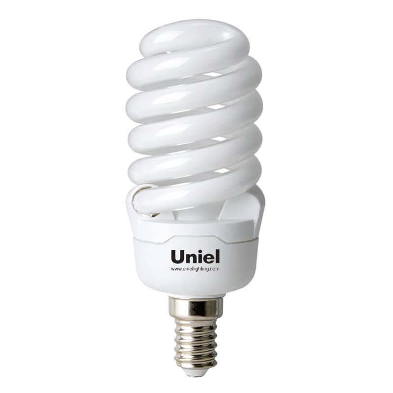 Лампа энергосберегающая (0834) Uniel E14 20W 2700K матовая ESL-S41-20/2700/E14