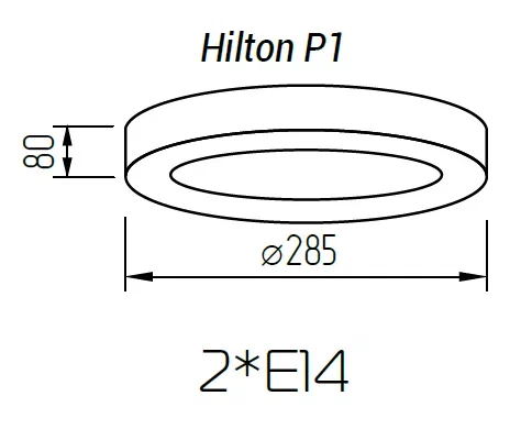 Потолочный светильник TopDecor Hilton P1 12