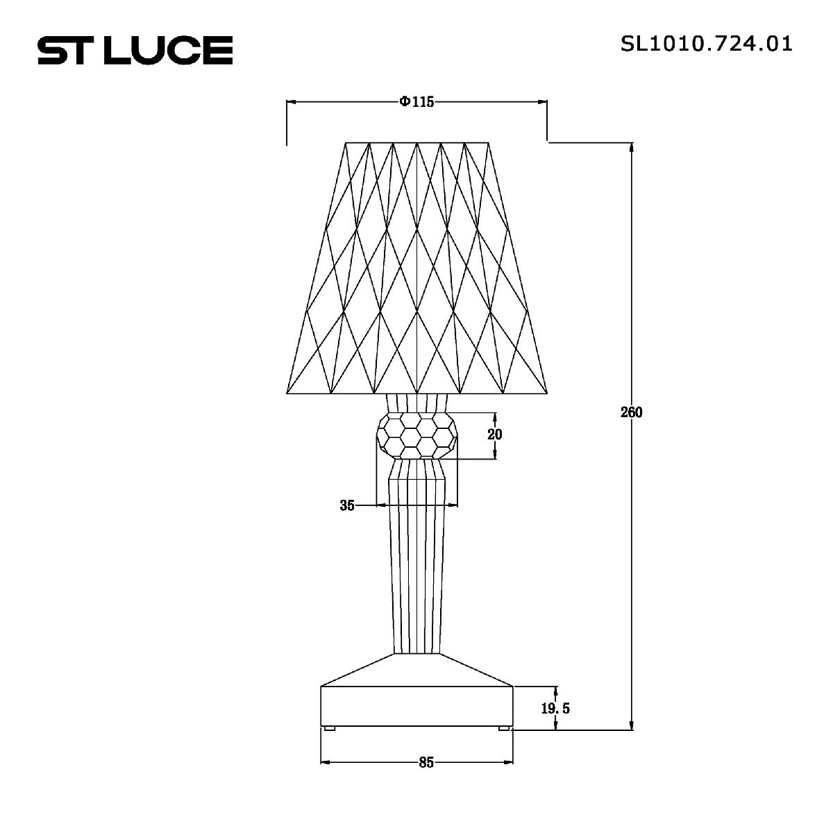 Настольная лампа ST Luce Sparkle SL1010.724.01
