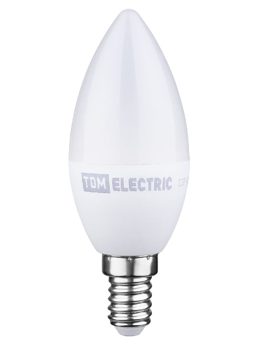 Лампа светодиодная диммируемая TDM Electric Е14 6W 4000K прозрачная SQ0340-0198