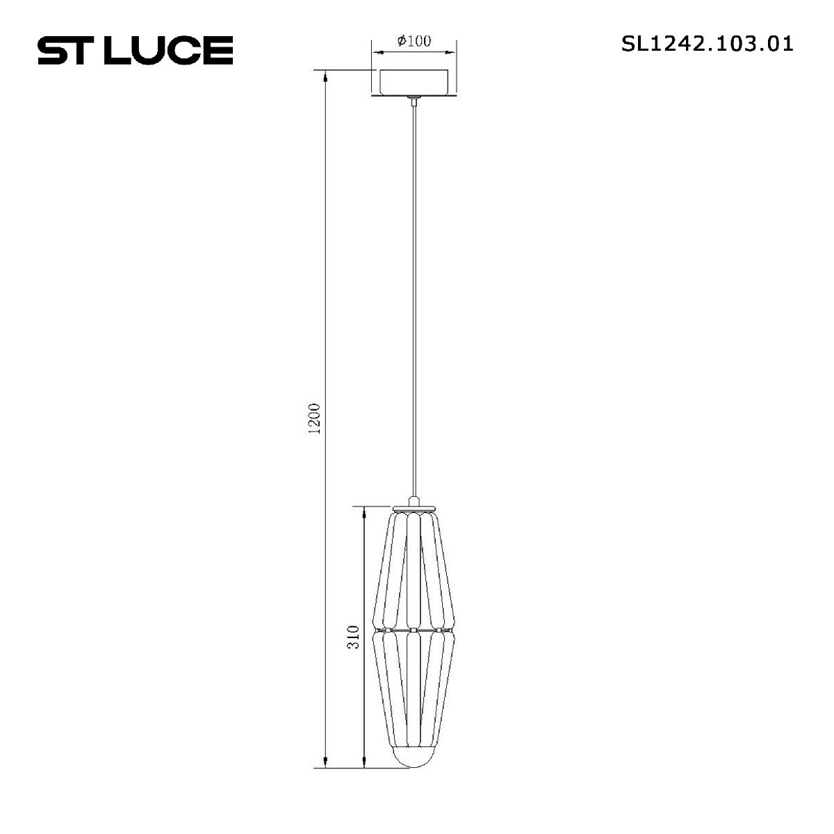 Подвесной светильник ST Luce Ciara SL1242.103.01