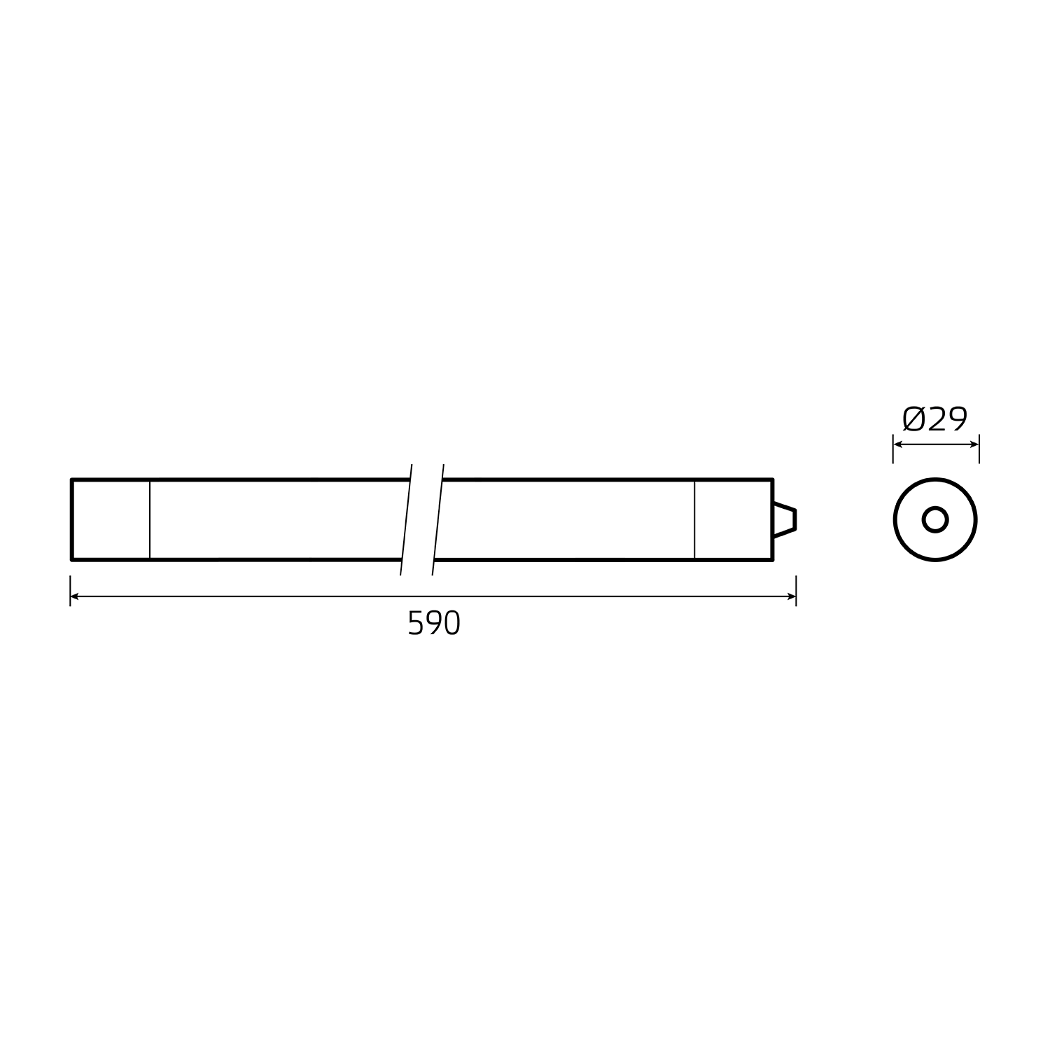 Линейный потолочный светильник Gauss Compact 143424312