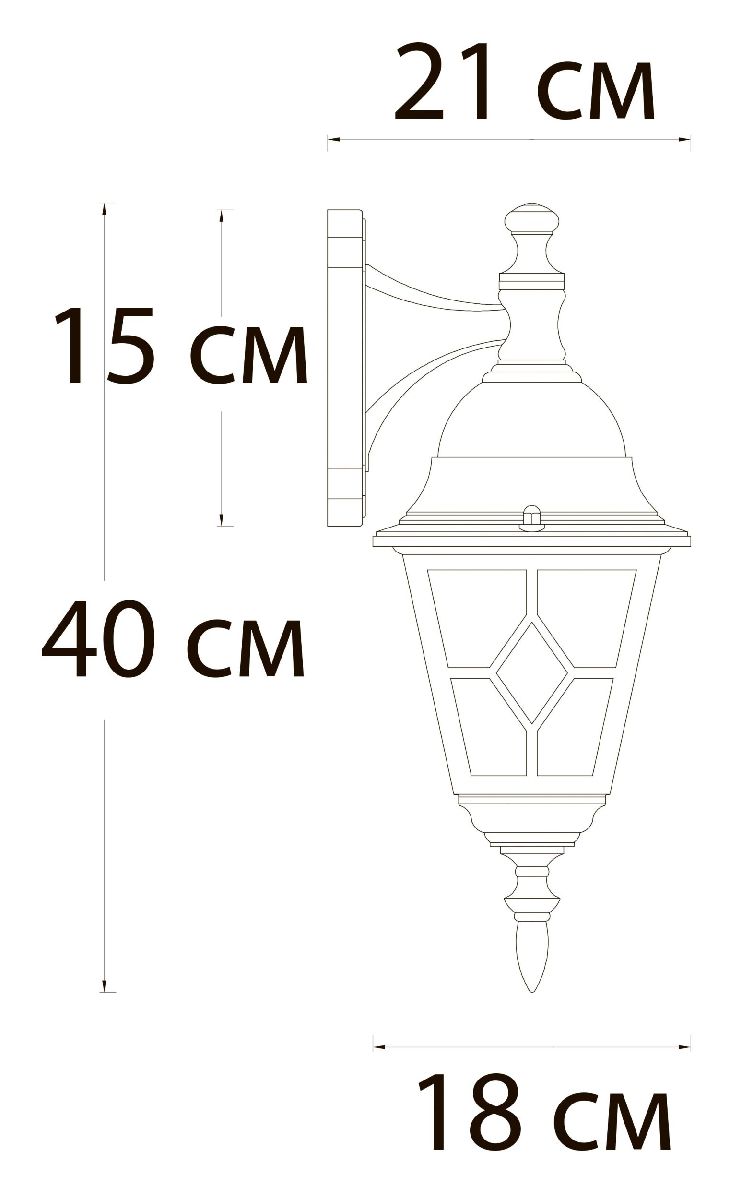 Уличный настенный светильник Arte Lamp Madrid A1542AL-1BN