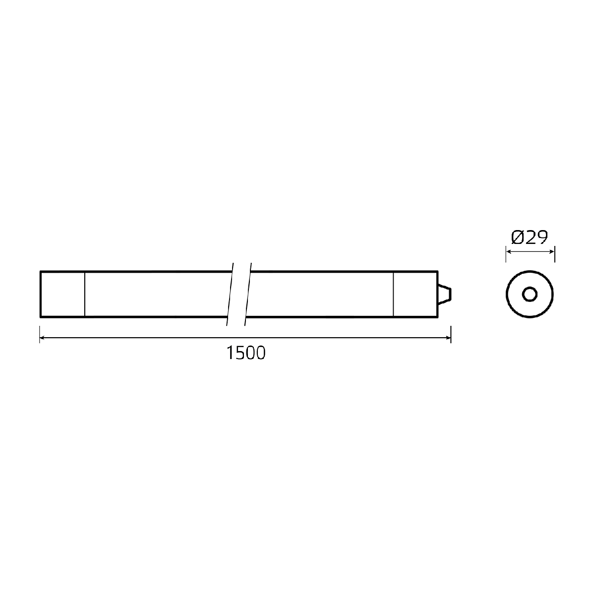 Линейный потолочный светильник Gauss Compact 143424336