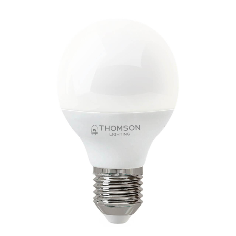 Лампа светодиодная Thomson E27 8W 3000K шар матовый TH-B2039