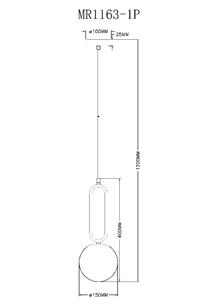 Подвесной светильник Myfar Pierre MR1163-1P