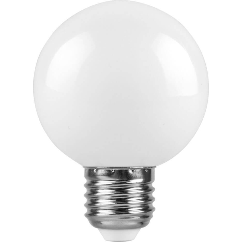 Лампа светодиодная Feron E27 3W 6400K Шар Матовая LB-371 25902