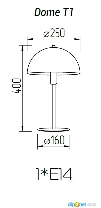 Настольная лампа TopDecor Dome T1 12 G