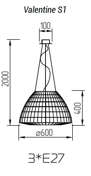 Подвесной светильник TopDecor Valentine S1 01 05p