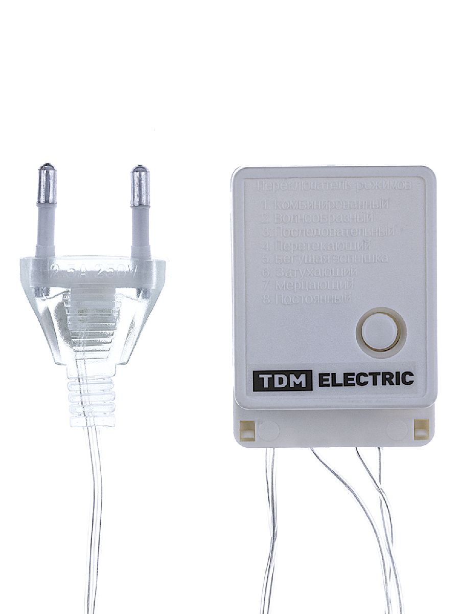 Светодиодная гирлянда TDM Electric Бенгальский огонек 230V белая 8 режимов SQ0361-0033