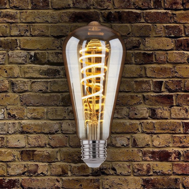 Лампа светодиодная филаментная Elektrostandard E27 8W 3300K золотистая 4690389125225
