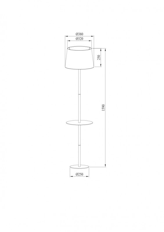 Торшер ARTE Lamp A2102PN-1WH