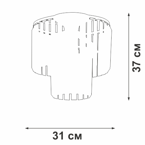 Потолочный светильник Vitaluce V5153-1/4PL