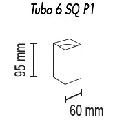 Накладной светильник TopDecor Tubo6 SQ P1 29