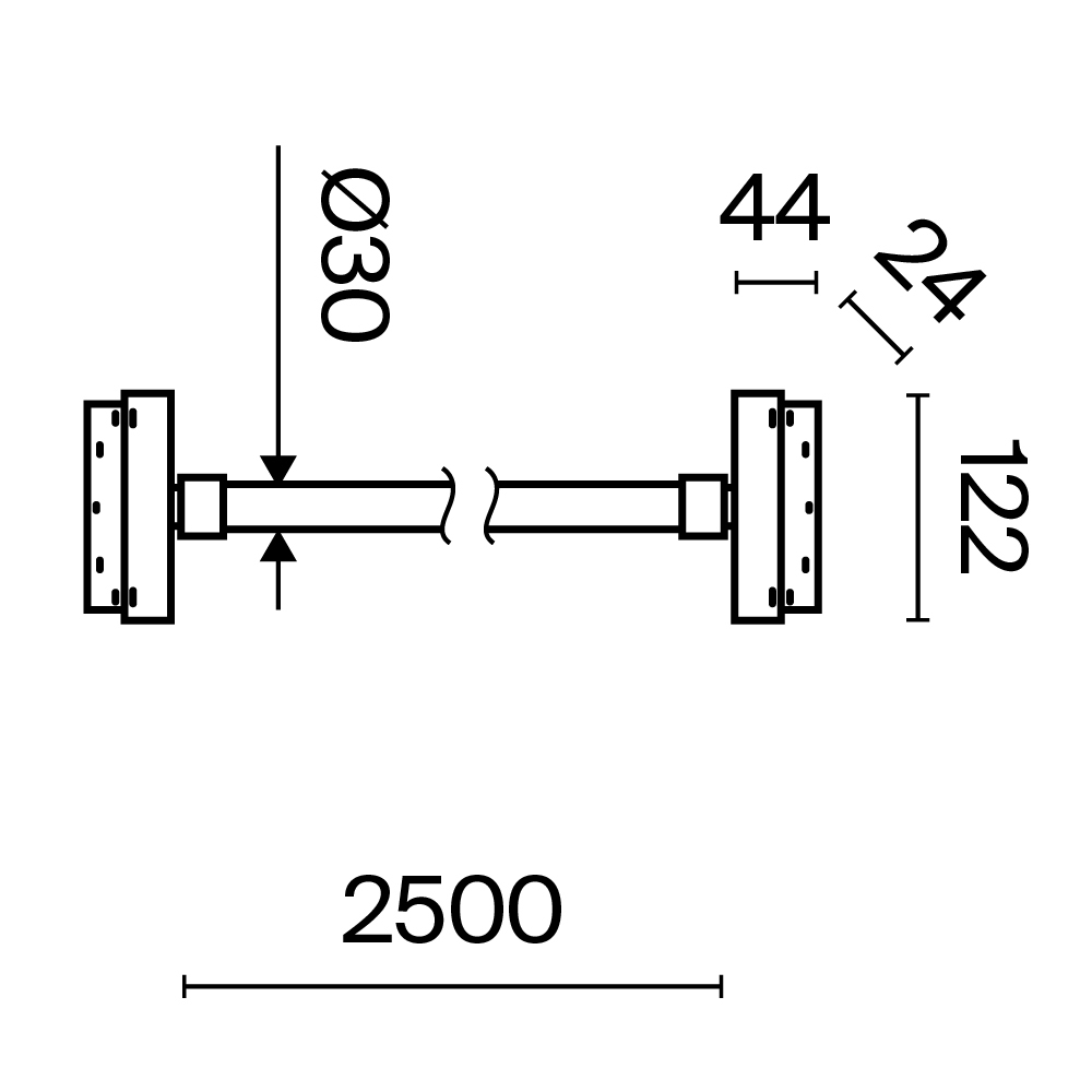 Трековый магнитный светильник Maytoni Tau TR101-2-50W4K-B