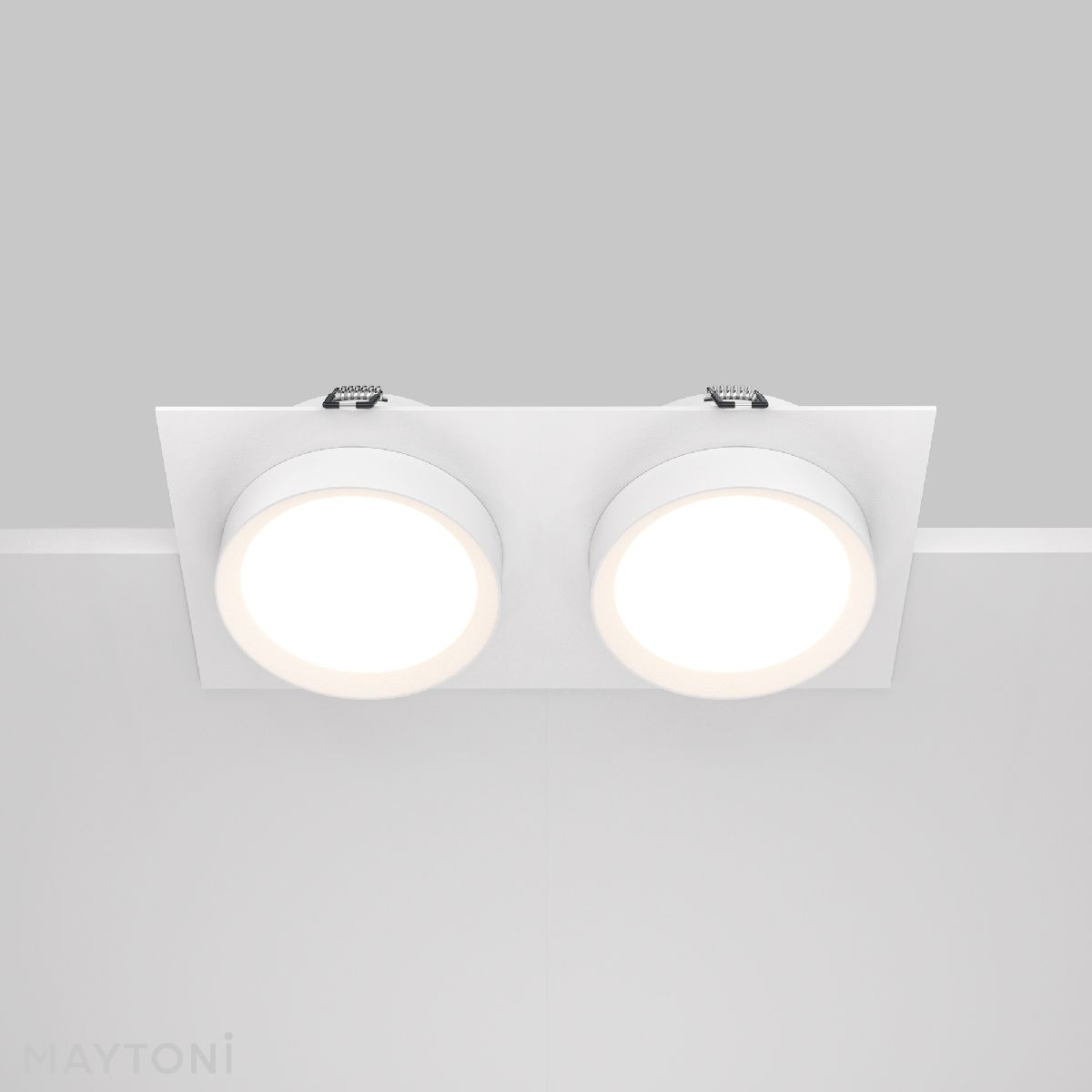 Встраиваемый светильник Maytoni Hoop DL086-02-GX53-SQ-W