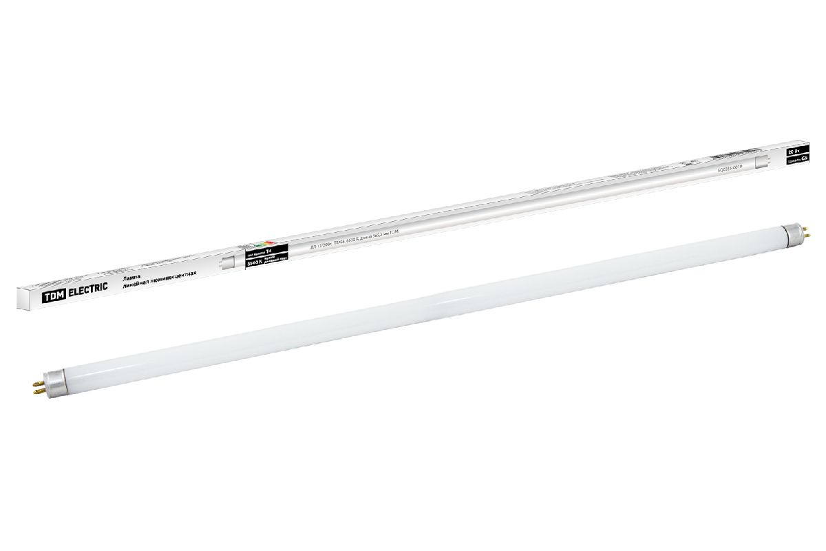 Лампа люминесцентная TDM Electric G5 20W 6500K белая SQ0355-0010