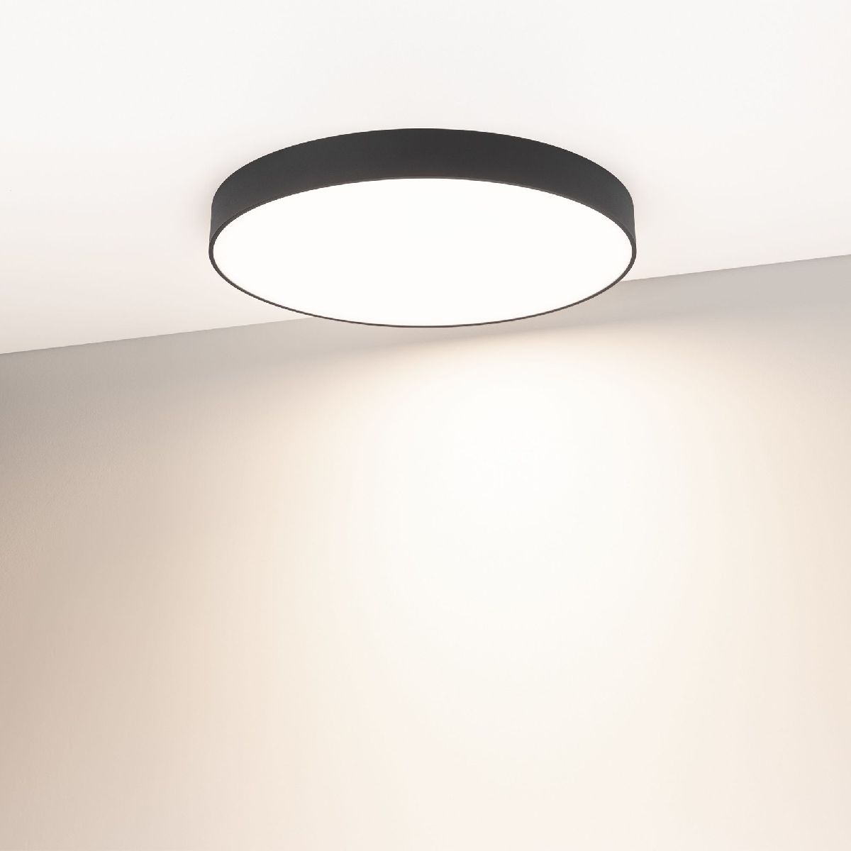 Потолочный светильник Arlight IM-RONDO-EMERGENCY-3H-R600-64W Warm3000 (BK, 120 deg, 230V) 041077