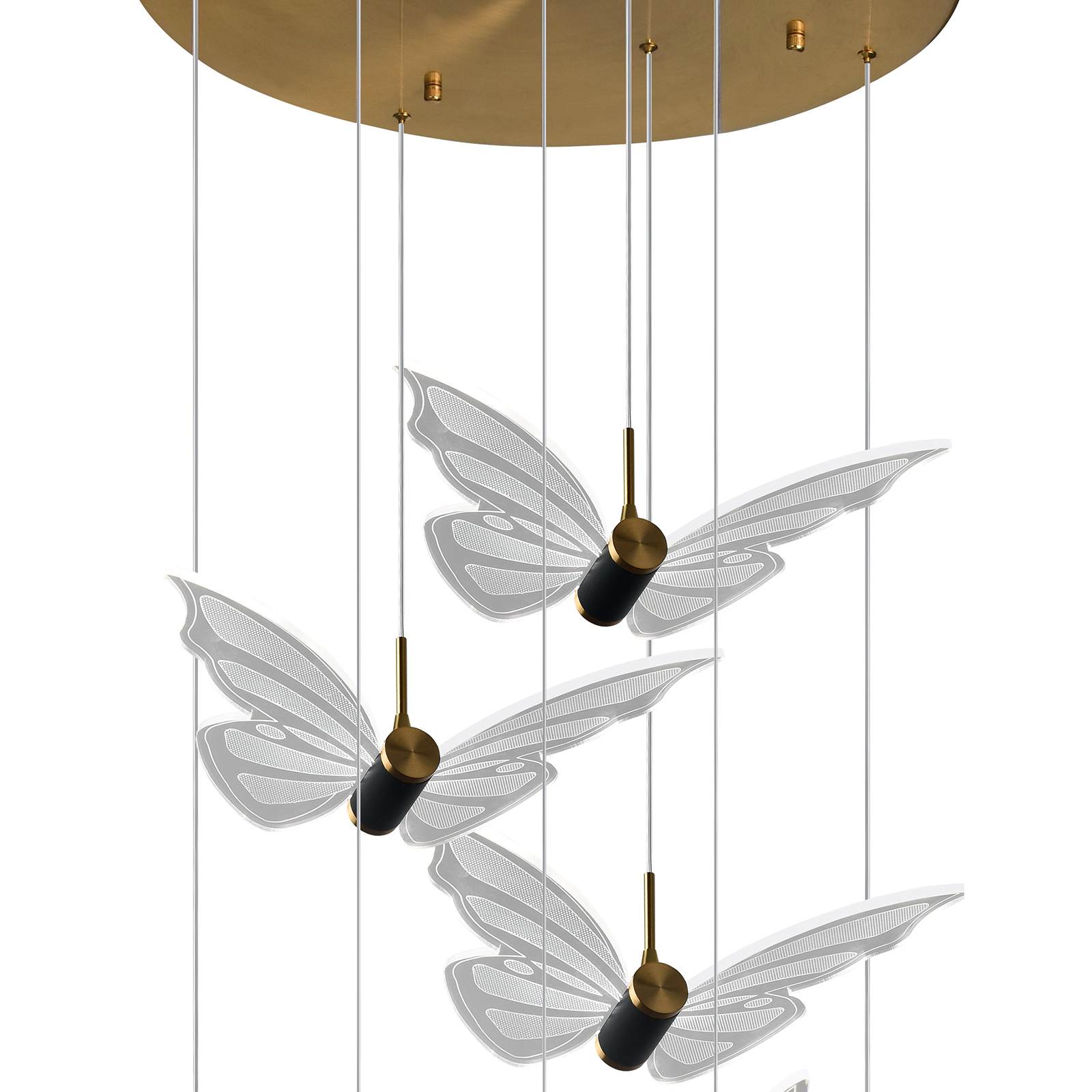 Подвесная люстра Natali Kovaltseva Butterflies LED LAMPS 81364 GOLD