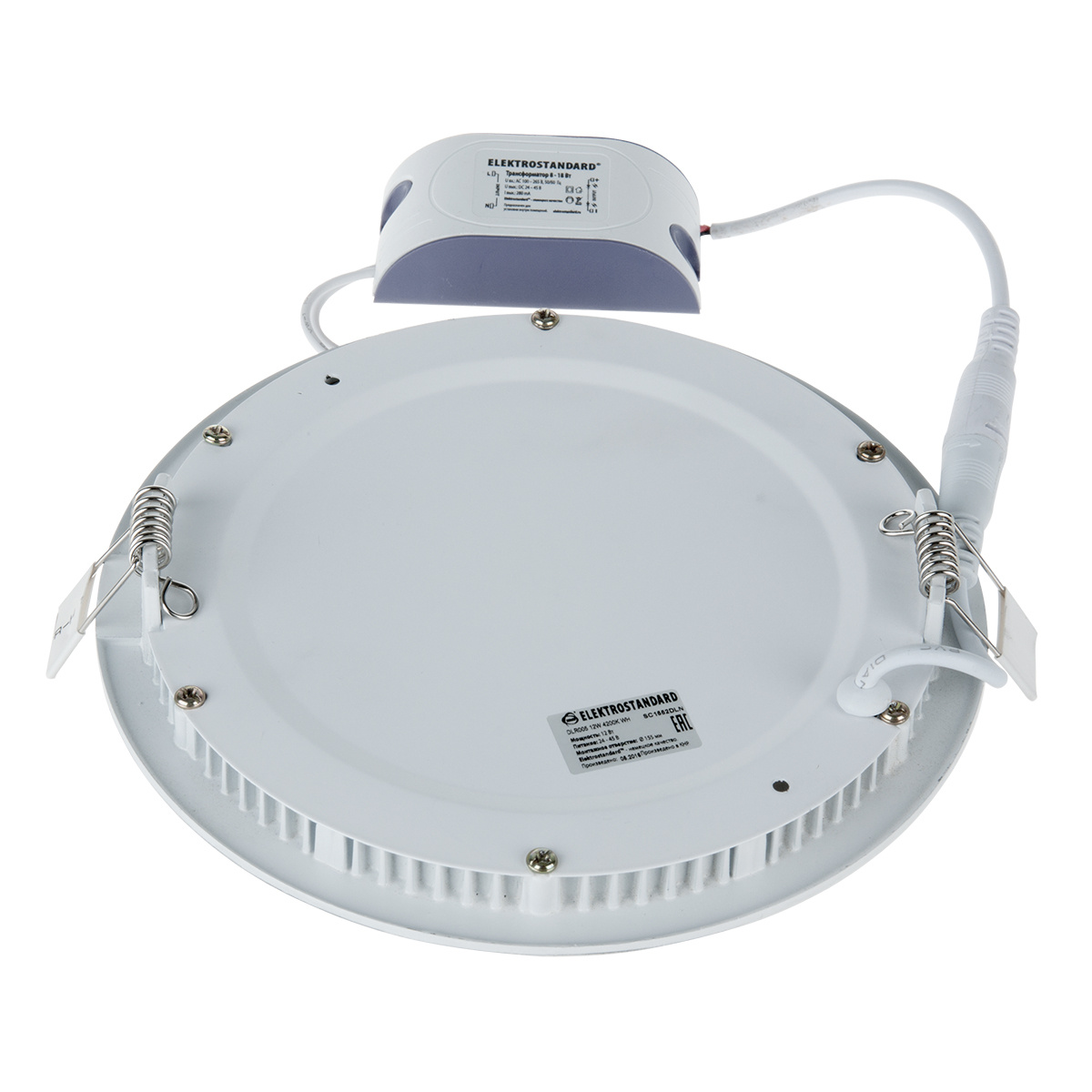 Встраиваемый светодиодный светильник Elektrostandard DLR005 12W 4200K WH белый 4690389084775