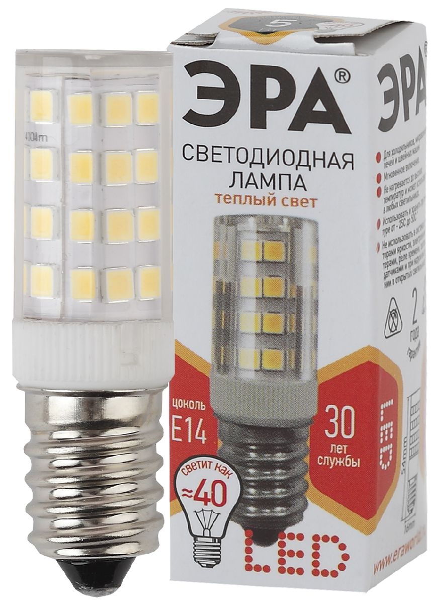 Лампа светодиодная Эра E14 5W 2700K LED T25-5W-CORN-827-E14 Б0033030