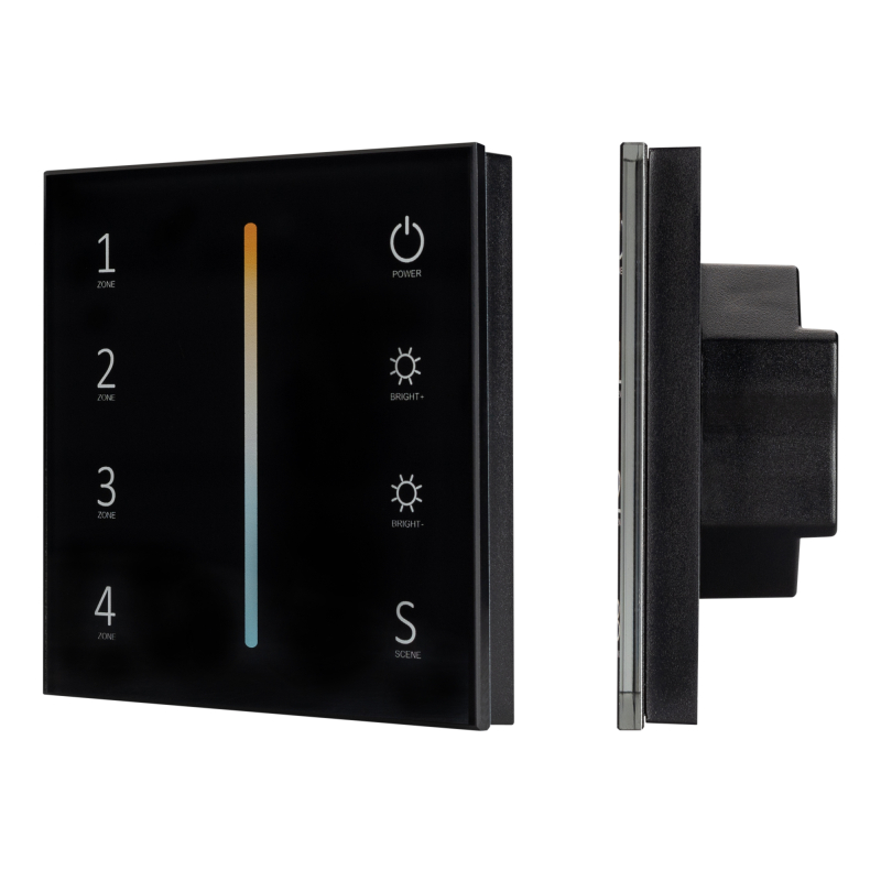 Панель Arlight Sens Smart-P43-Mix Black (230V, 4 зоны, 2.4G) 028137