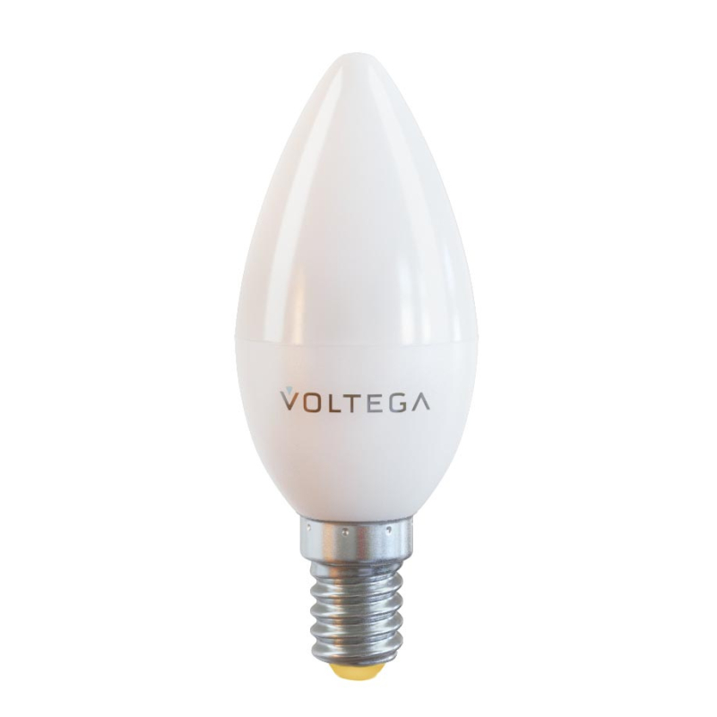 Лампа светодиодная Voltega E14 7W 2800К свеча матовая VG2-C37E14warm7W 7048