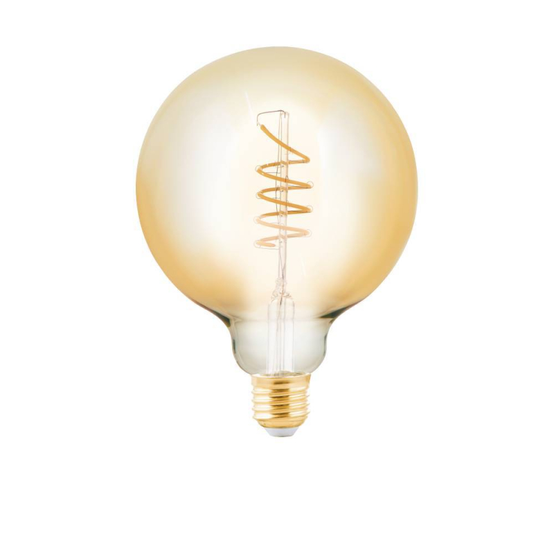 Светодиодная лампа Eglo E27 4W 2200K шар янтарный 11878