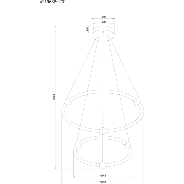Подвесной светильник Arte Lamp Harley A2196SP-2CC