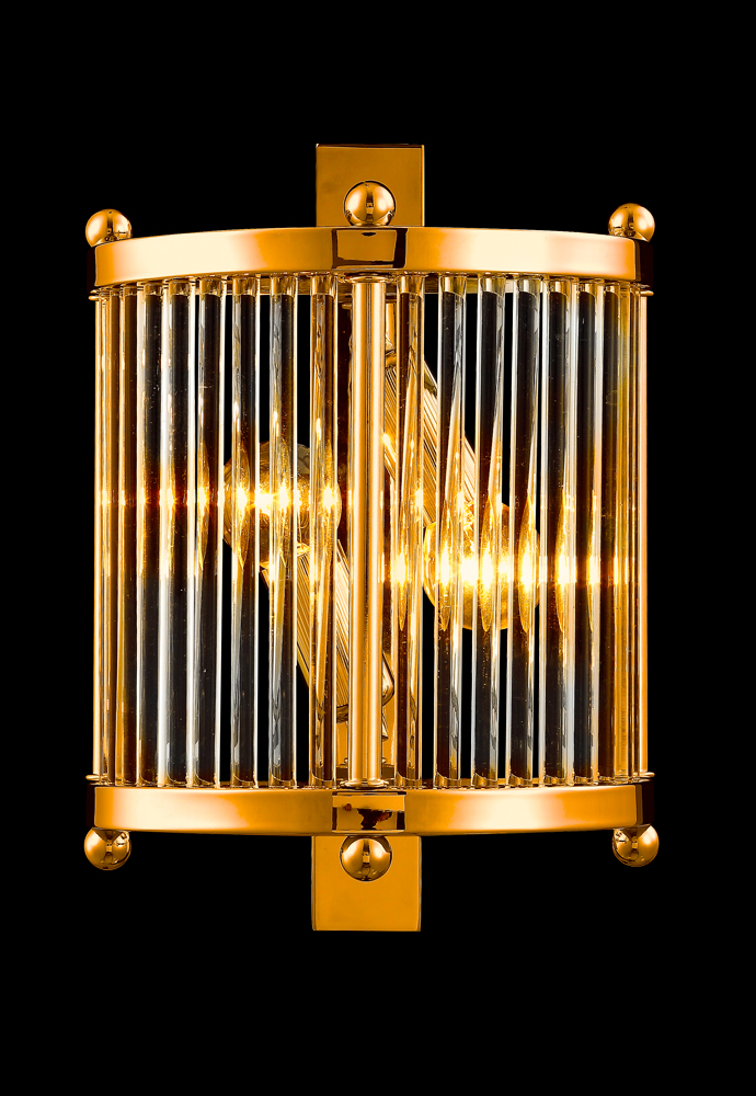 Настенный светильник Crystal Lux Tadeo TADEO AP2 GOLD/TRANSPARENTE
